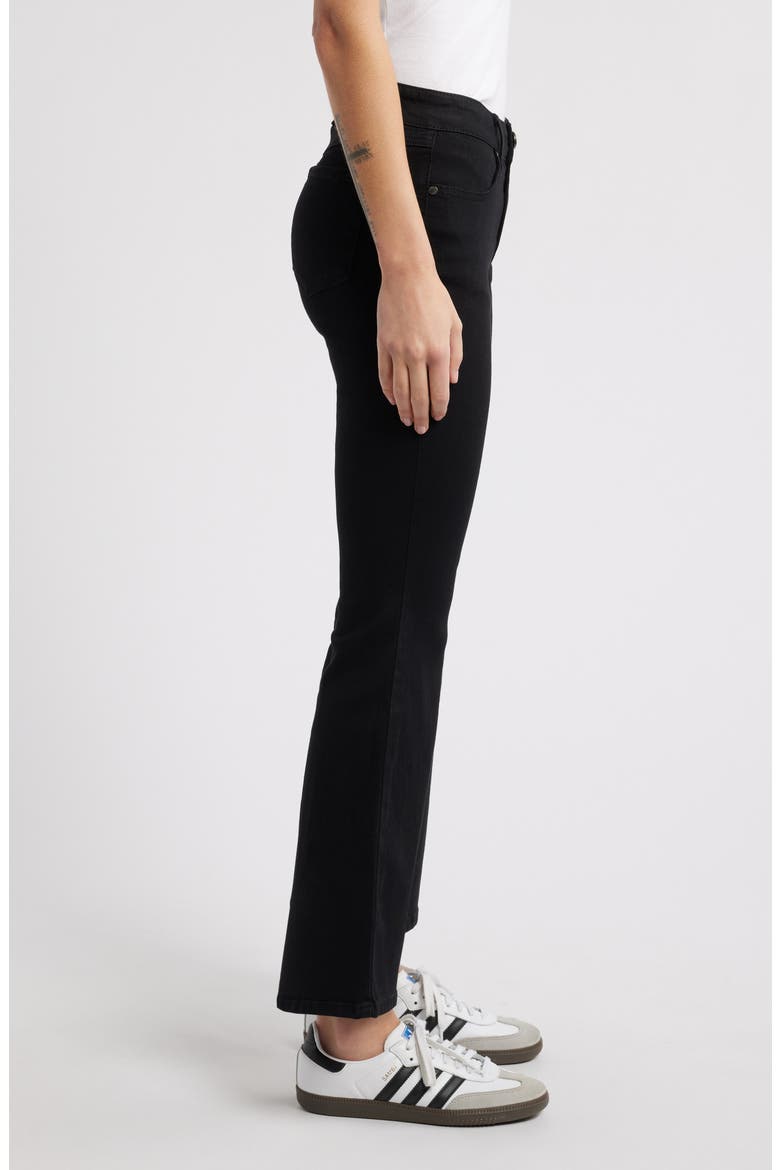 Mid Rise Flare Jeans, Alternate, color, BLACK
