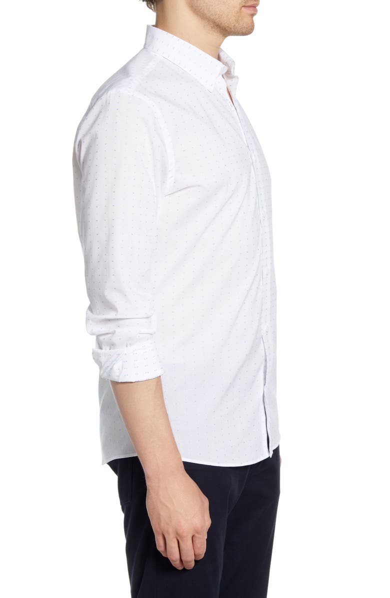 NORDSTROM MEN'S SHOP Trim Fit Non-Iron Button-Up Shirt, Alternate, color, 