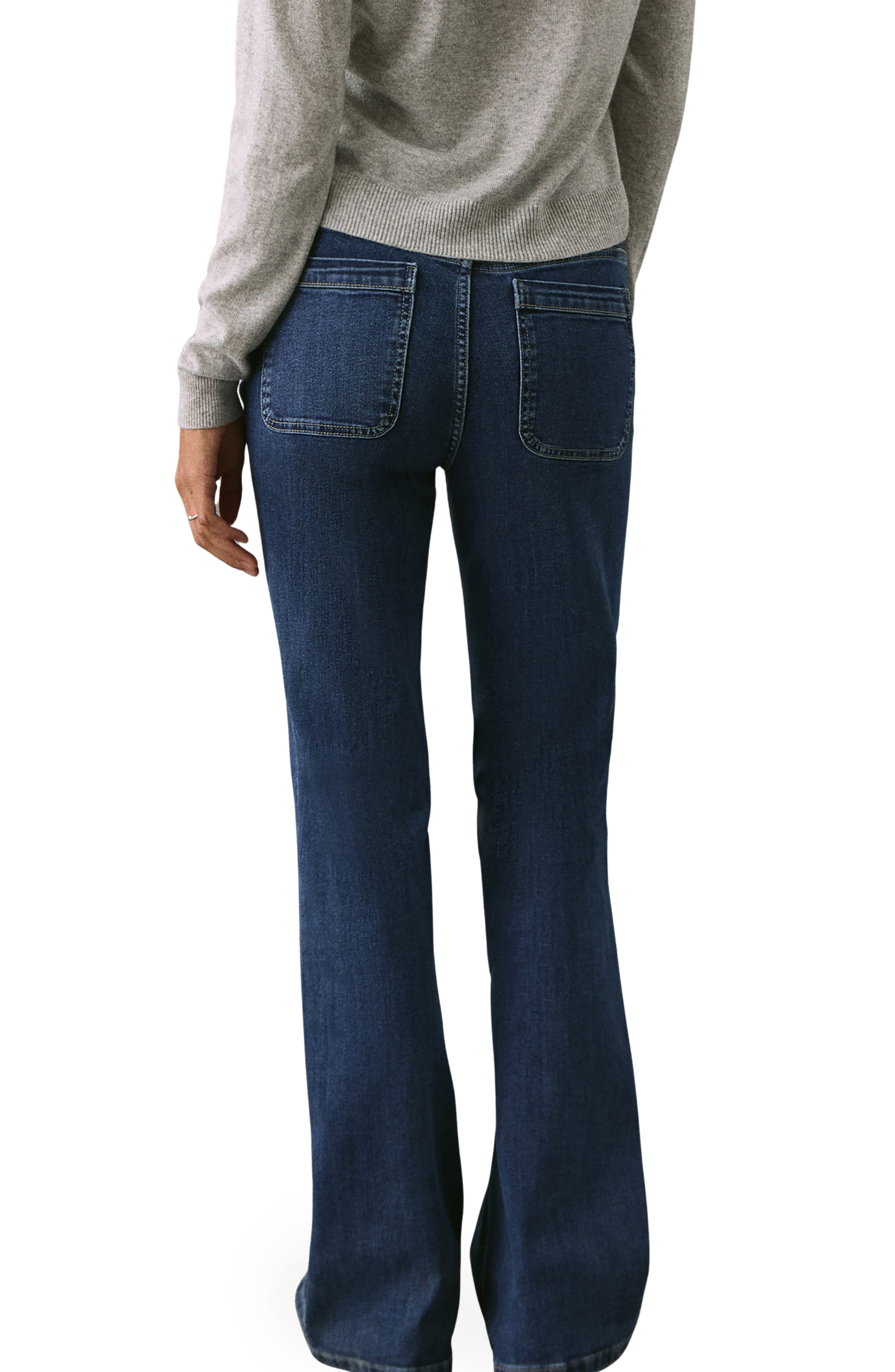 Patch Pocket Flare Jeans - image 2
