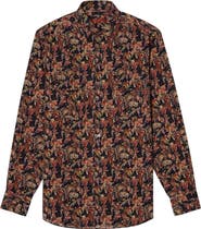 Robert Talbott Morgan Workshirt Vineyard Print Pinwale Corduroy Shirt