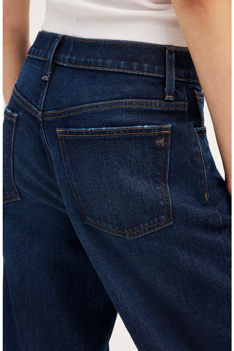 Darted Barrel Leg Jeans, Alternate, color, MIDNIGHT STONE WASH