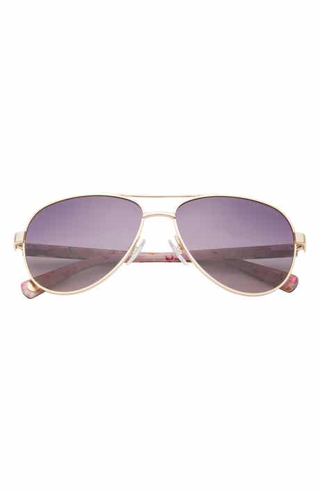Ted Baker London 57mm Metal Frame Aviator Sunglasses