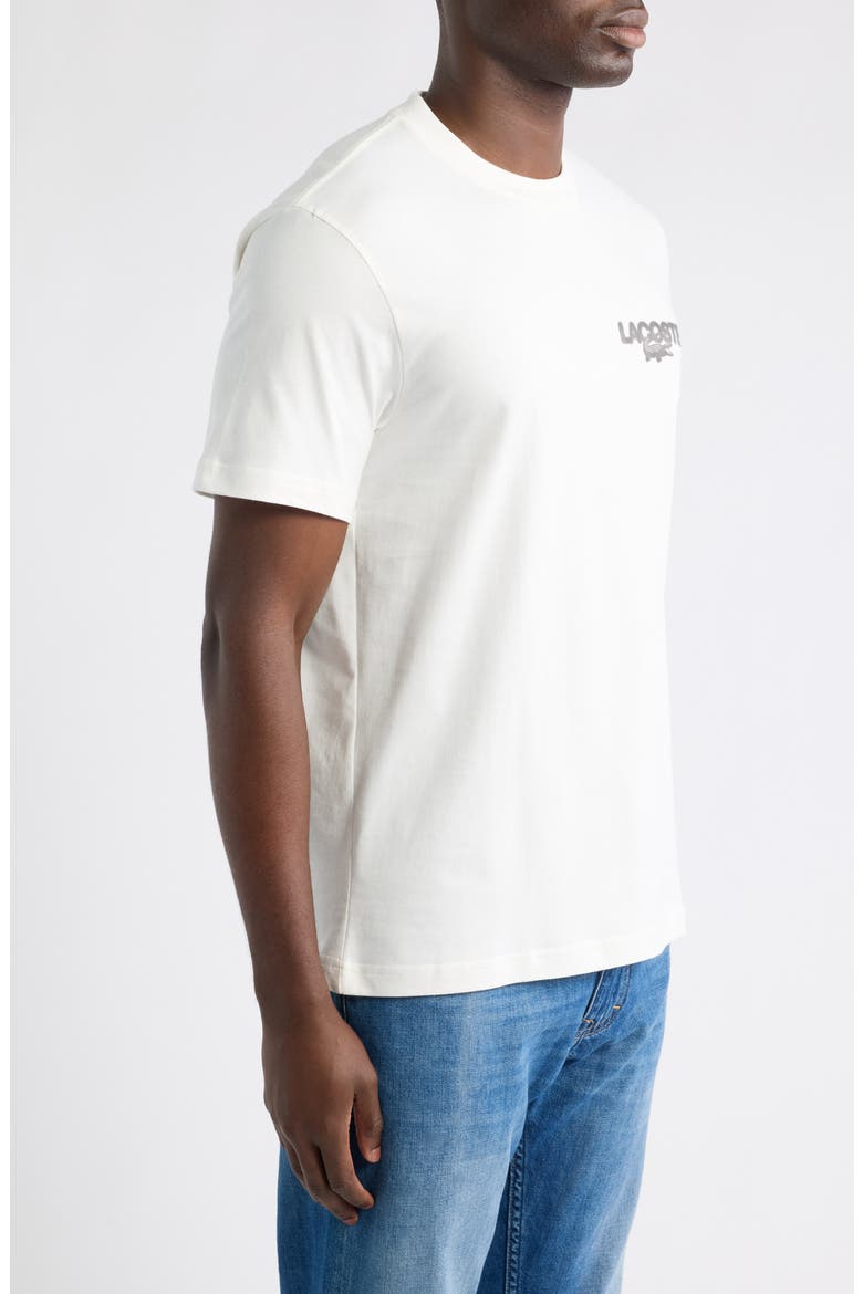 Crewneck Cotton T-Shirt, Alternate, color, FLOUR