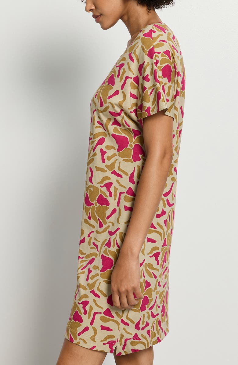 Hanro Short Sleeve Cotton & Modal Nightgown, Alternate, color, Illustrated Petals