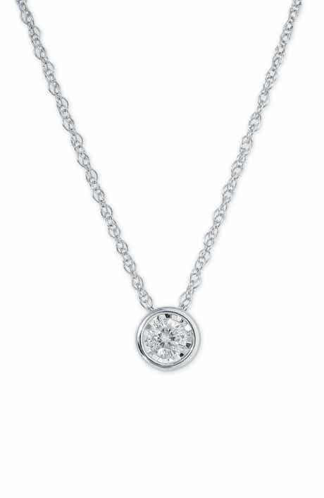 EFFY Sterling Silver Diamond Pendant Necklace - 0.18 ctw