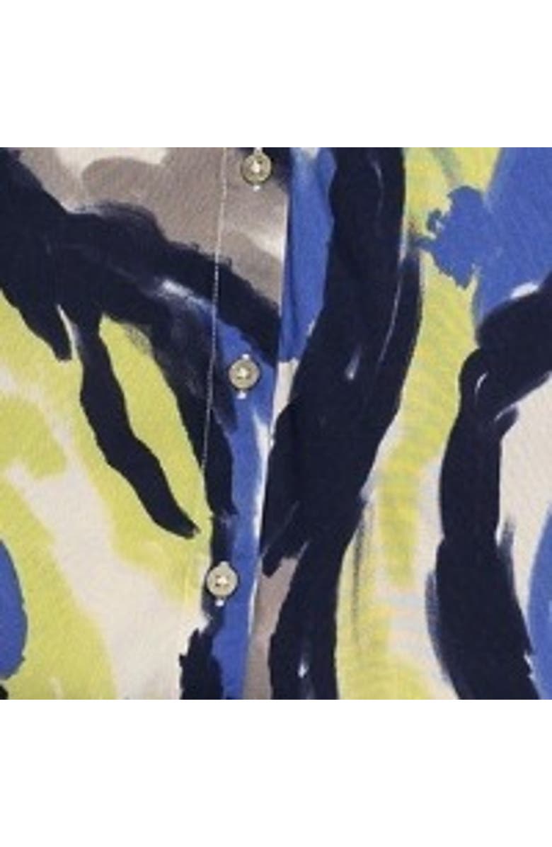 Celtic & Co. V-Neck Drape Blouse, Alternate, color, Abstract Brushstroke