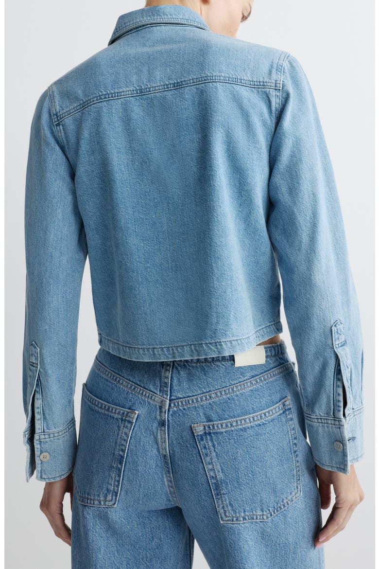 Montauk Aura Button-Up Denim Top, Alternate, color, RHONE AURA