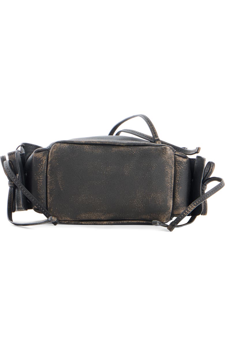 Acne Studios Mini Multipocket Vintaged Leather Bucket Bag, Alternate, color,