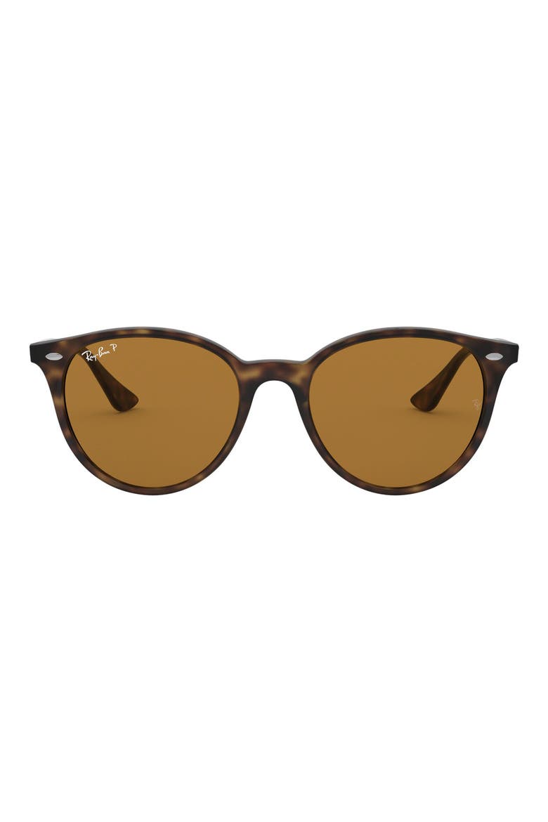Phantos 53mm Round Sunglasses, Main, color, HAVANA/ BROWN SOLID