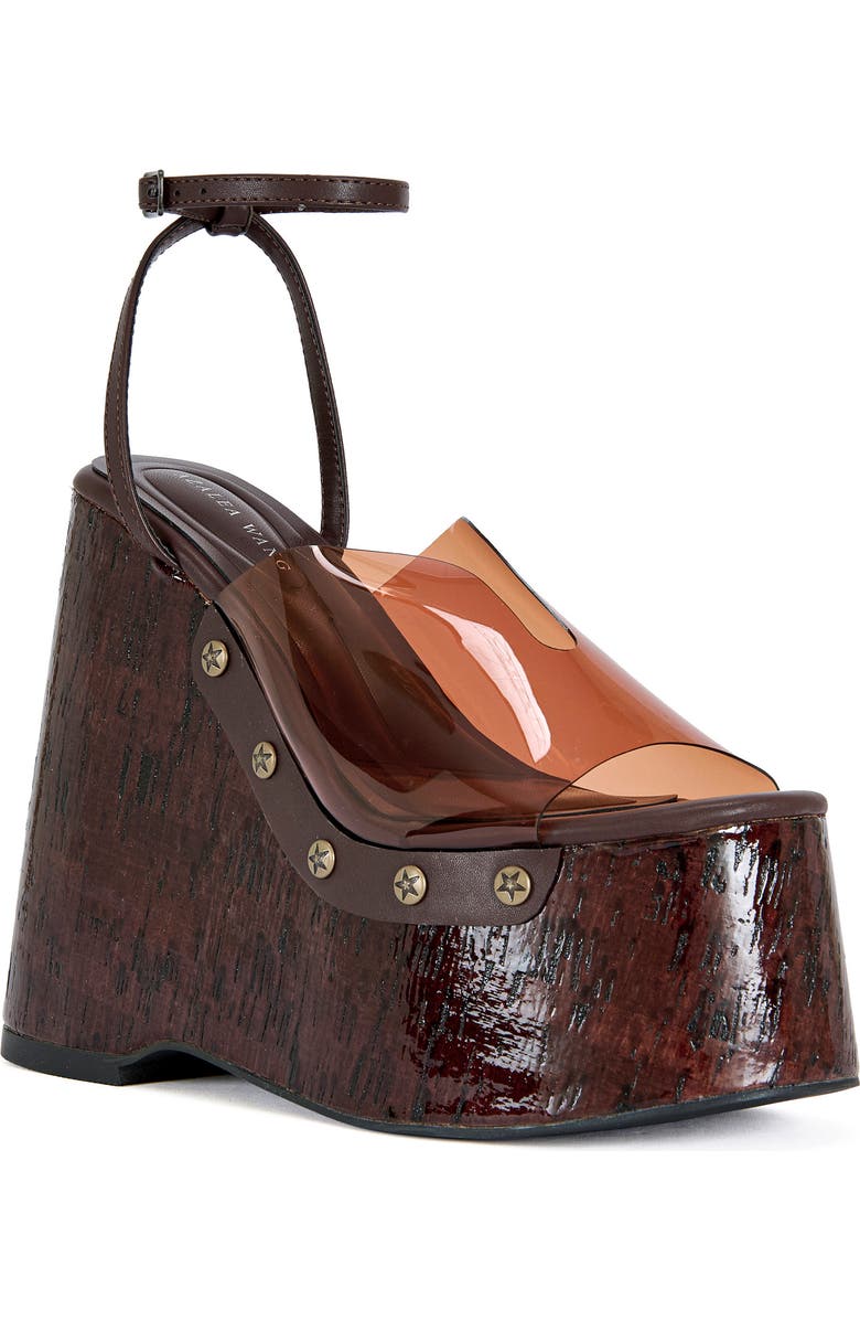 AZALEA WANG Jenza Platform Wedge Sandal, Main, color,