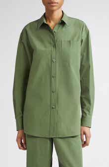 Oversize Organic Cotton Poplin Boyfriend Shirt