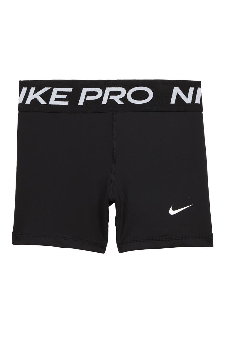 Kids' Pro Shorts, Main, color, BLACK/ WHITE