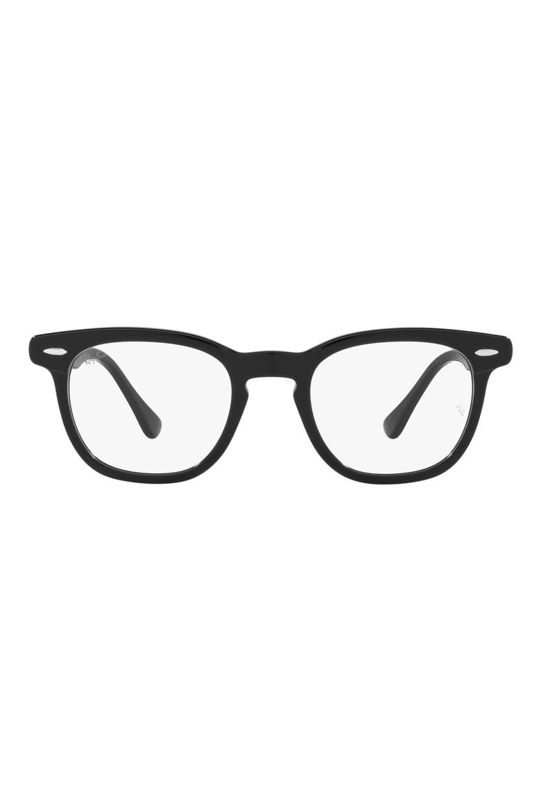 Hawkeye 50mm Square Optical Glasses, Main, color, BLACK