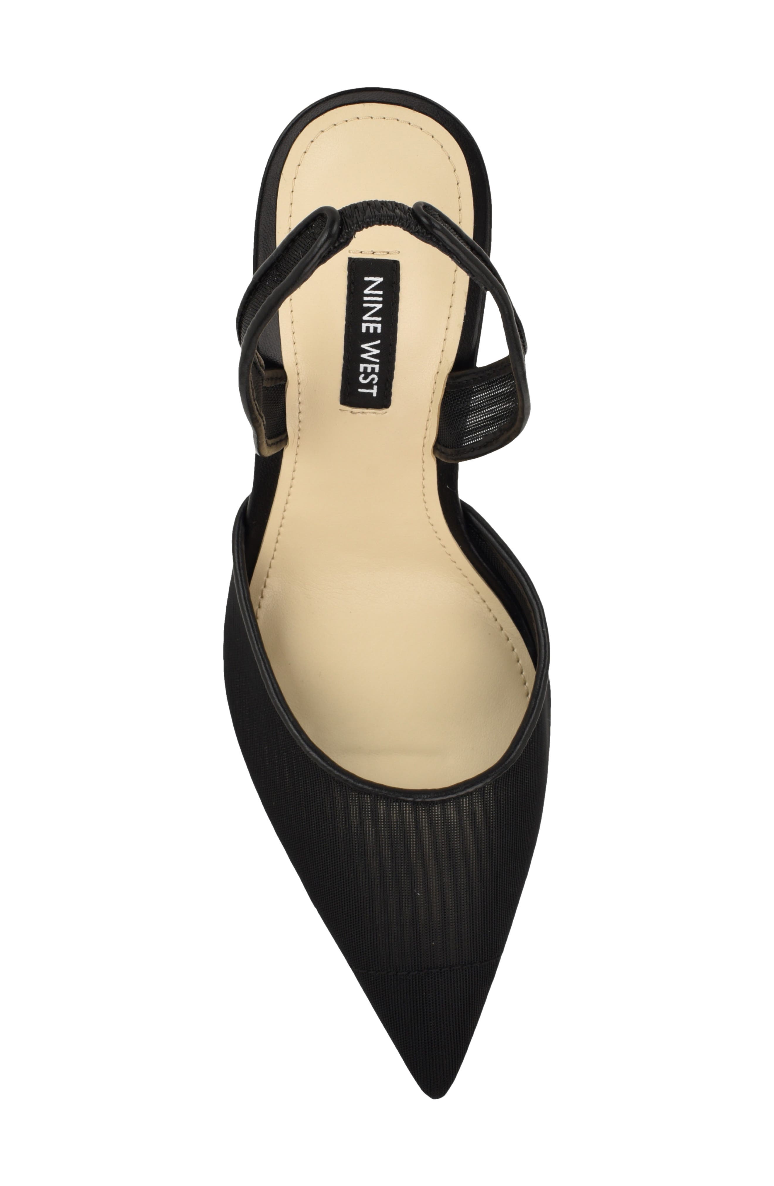 Nine West Kansy Slingback Pump, Alternate, color, Black