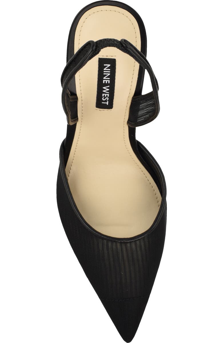 Nine West Kansy Slingback Pump, Alternate, color, Black