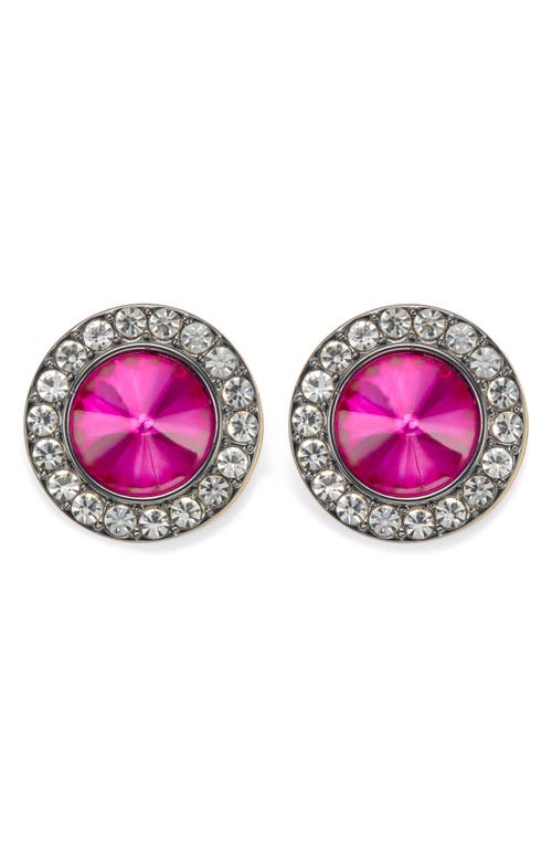 Kurt Geiger London Octavia Stud Earrings In Pink
