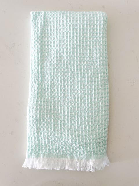 2 Tone Turkish Cotton Waffle Bath Towel