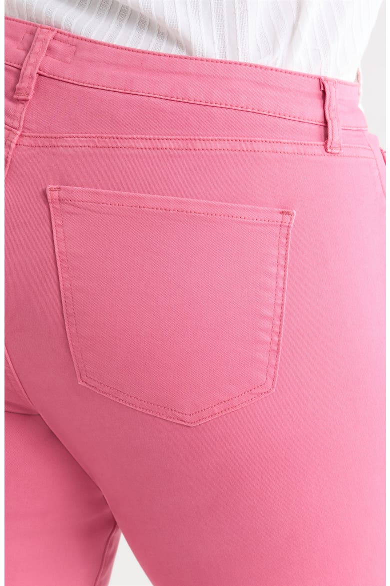 Amy Frayed Crop Slim Straight Leg Jeans, Alternate, color, FLAMINGO