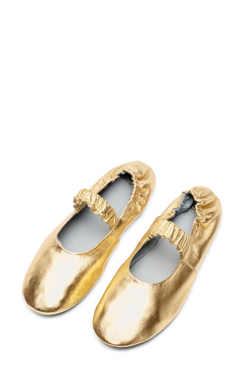 Frances Valentine Eloise Ballet Flat In Silver