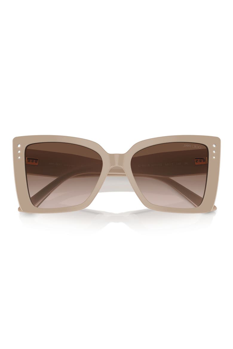 54mm Butterfly Sunglasses, Alternate, color, BEIGE
