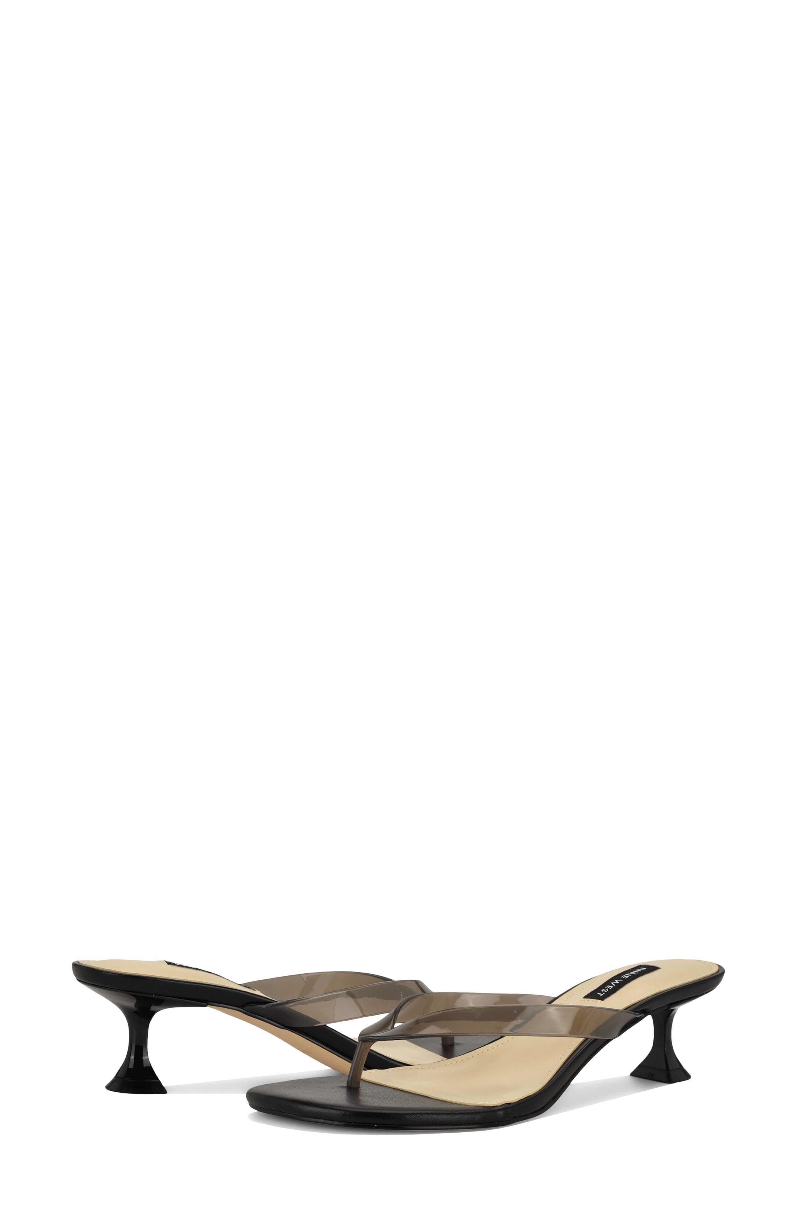 Nine West Crisee Kitten Heel Flip Flop, Alternate, color, 