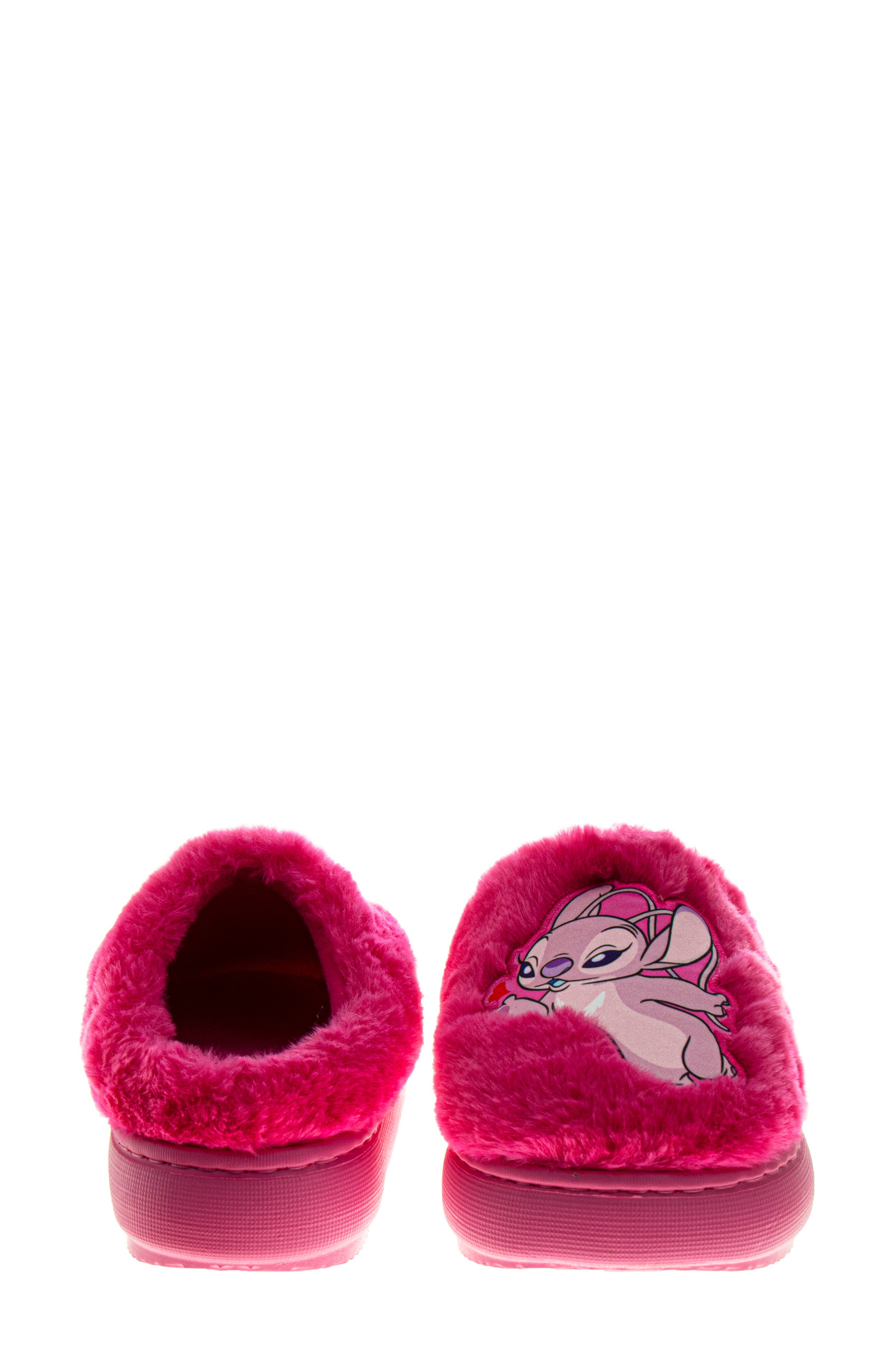 Kids' Disney Stitch & Angel Slipper, Alternate, color, FUCHSIA
