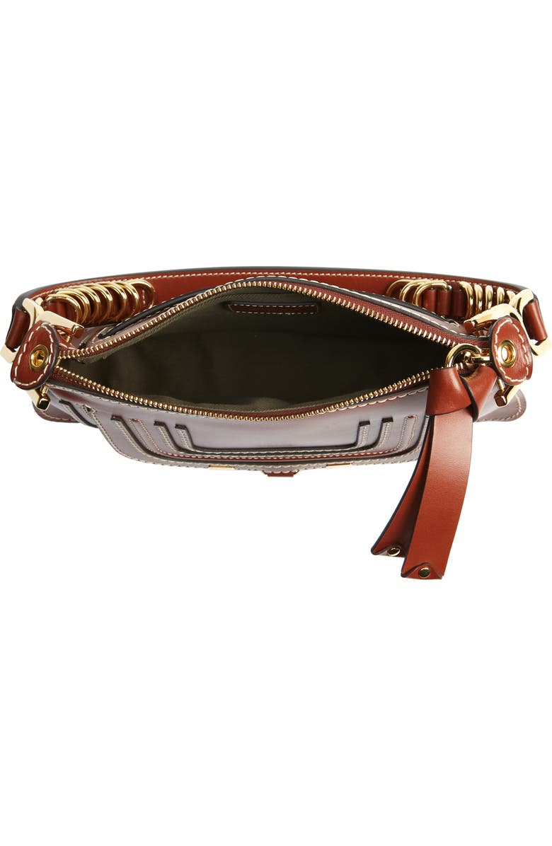 Chloé Mini Marcie Lizard Embossed Leather Satchel, Alternate, color,