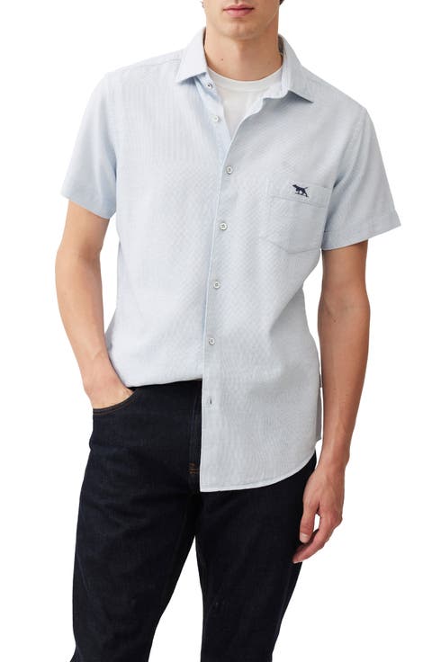 Airtex Short Sleeve Cotton Button-Up Shirt