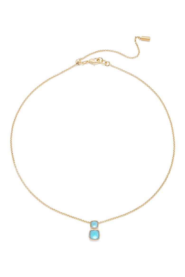 Monterey Pendant Necklace, Alternate, color, IRIDESCENT TURQUOISE/ GOLD