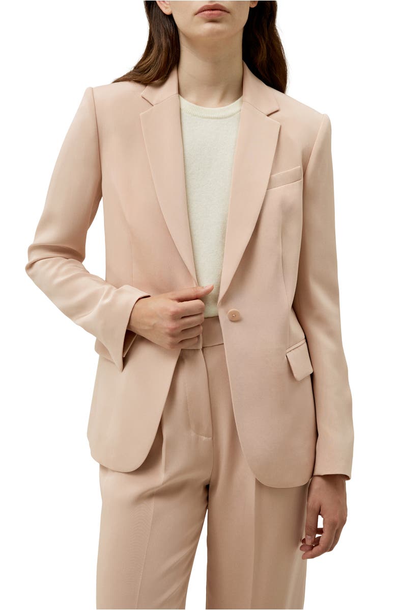 Lilysilk Mahogany Rose Silk Blazer, Main, color, 