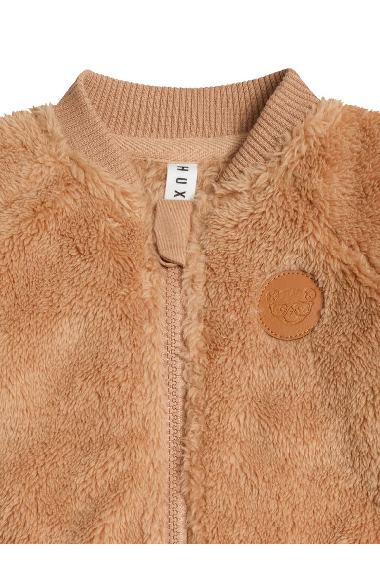 Huxbaby Pilot Huxbear Fur Jacket, Alternate, color, Caramel