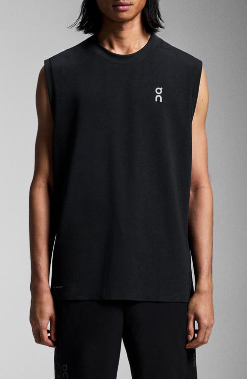 On Logo-print Recycled-shell Tank Top In Black