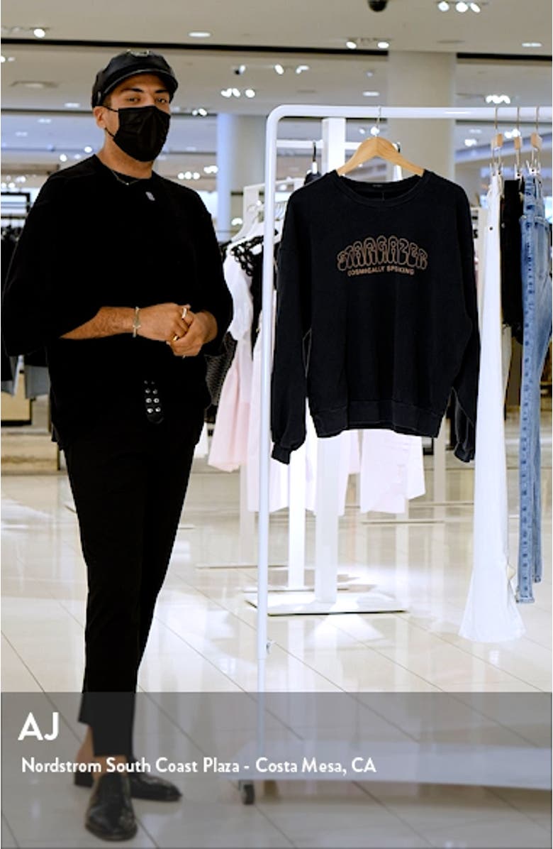 The Drop Square Stargazer Cotton Graphic Sweatshirt, sales video thumbnail