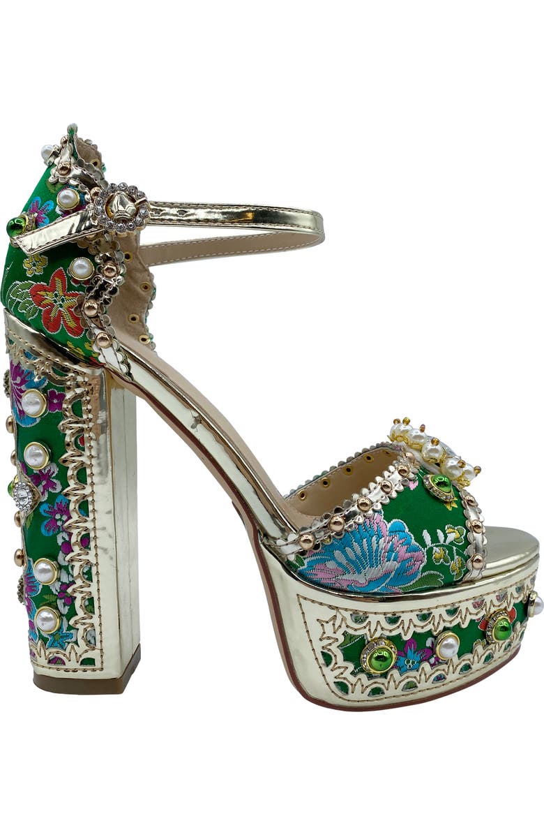 AZALEA WANG Cici Platform Sandal, Alternate, color,