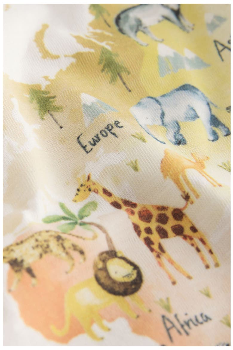 Kids' Watercolor Wildlife Graphic T-Shirt, Alternate, color, CREAM