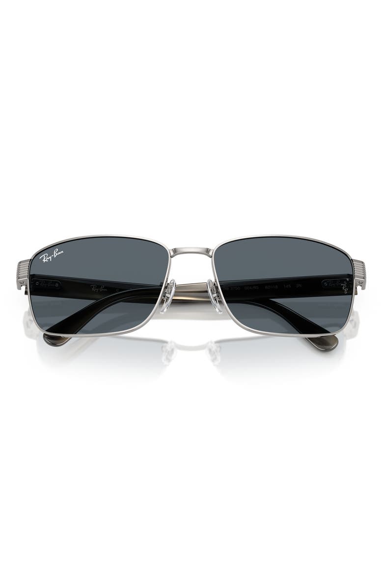 Ray-Ban 62mm Square Sunglasses, Alternate, color, Blue