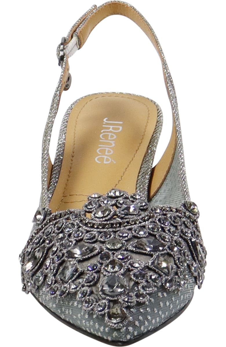 J. Reneé Strovanni Slingback Pump, Alternate, color, Pewter