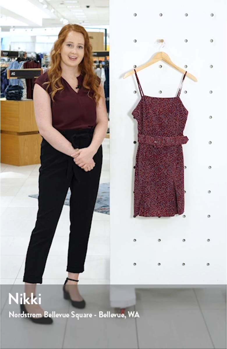 Scattered Dot Belted Minidress, sales video thumbnail