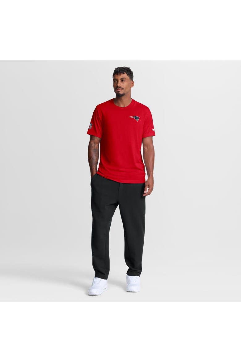 Men's Nike Red New England Patriots Sideline Legend Small Logo Dri-FIT T-Shirt, Alternate, color, Red
