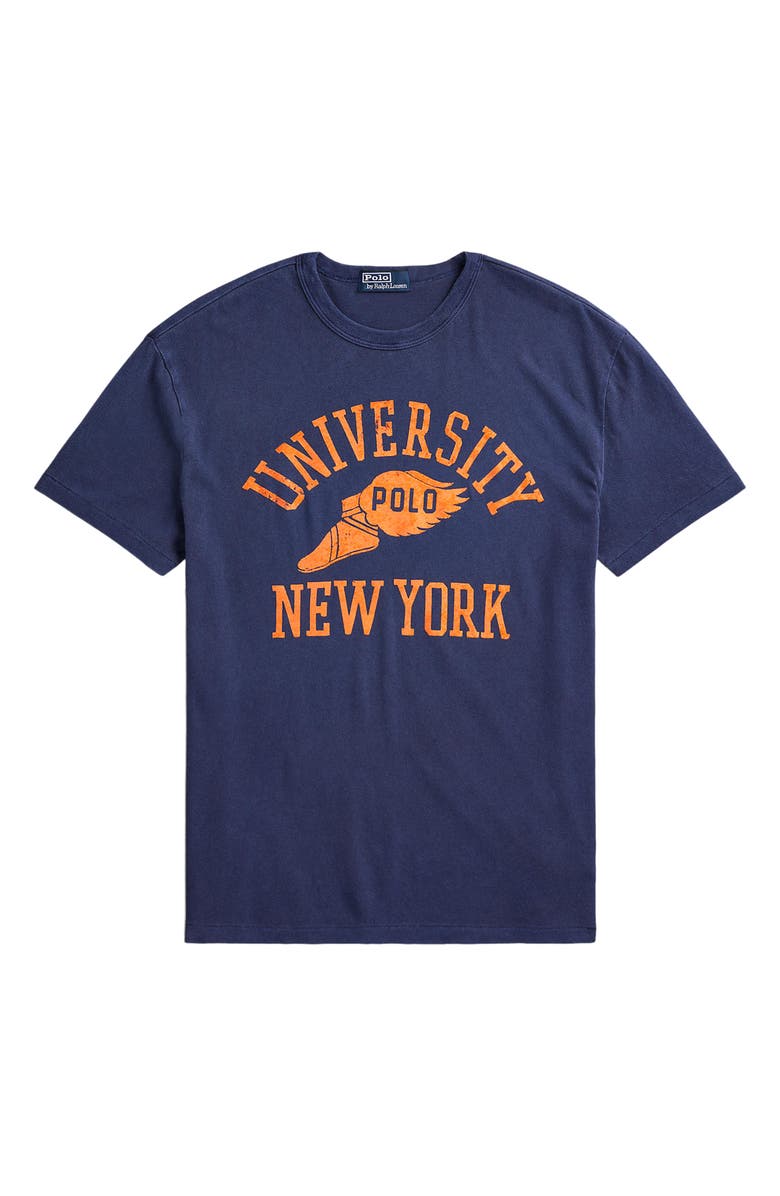 Polo Ralph Lauren University Graphic T-Shirt, Alternate, color, Dark Cobalt