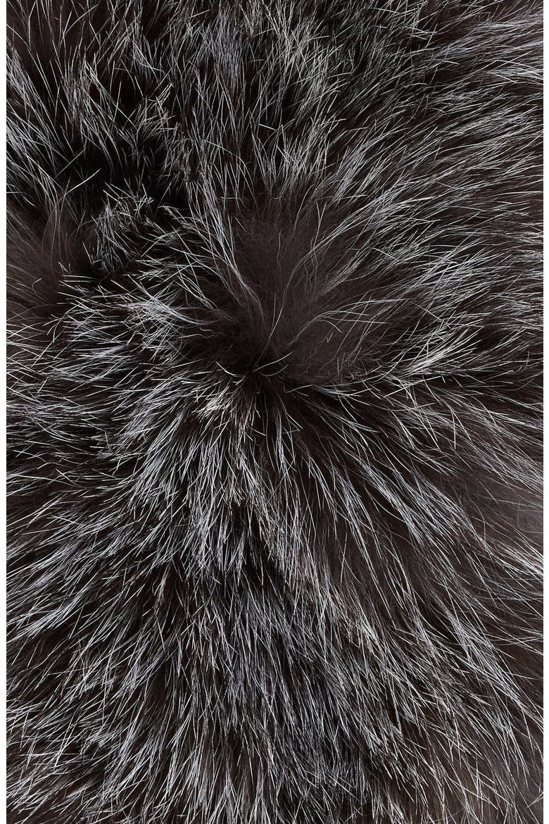 Genuine Fox Fur Cowl Collar, Alternate, color, GREY