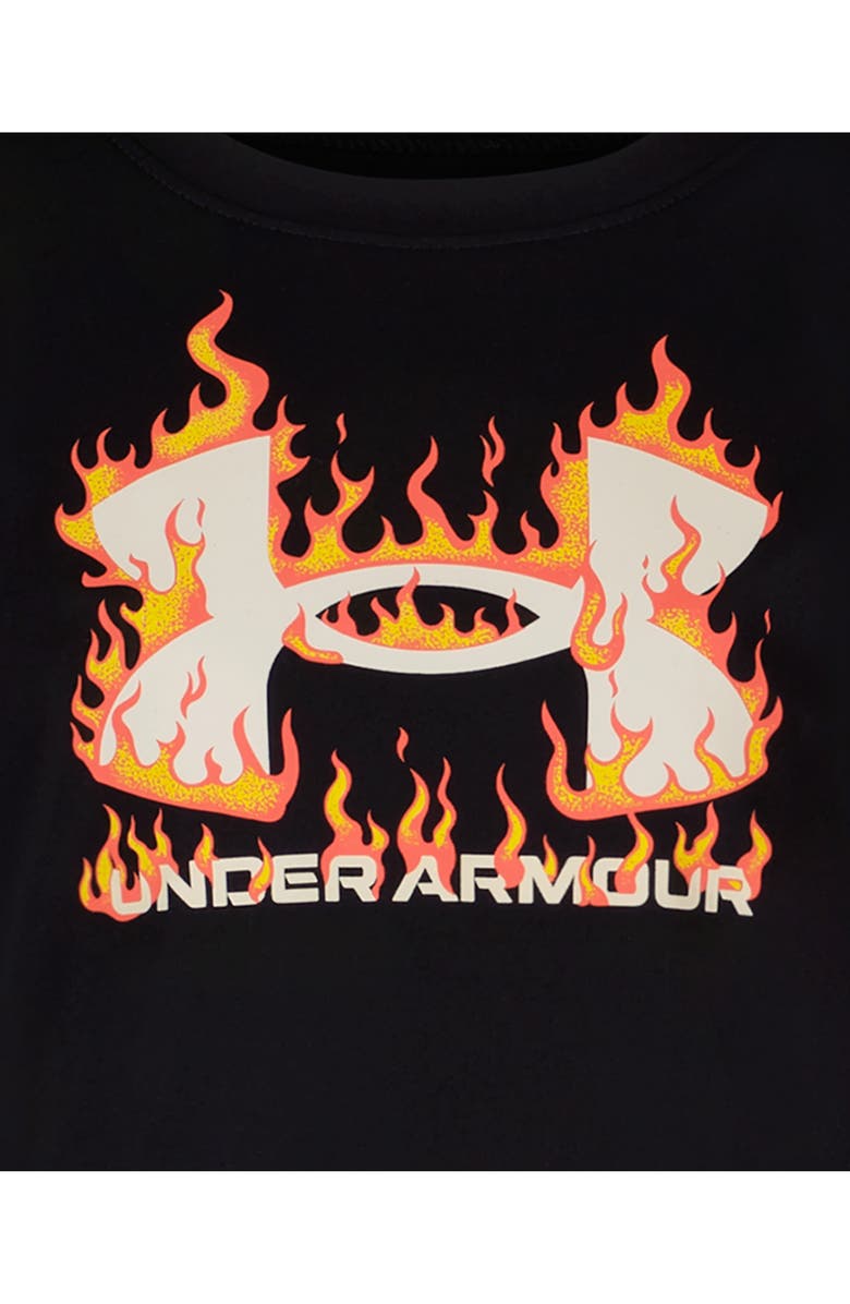 Under Armour Kids' UA Tech<sup>™</sup> Fired Up Performance Graphic T-Shirt, Alternate, color, Black
