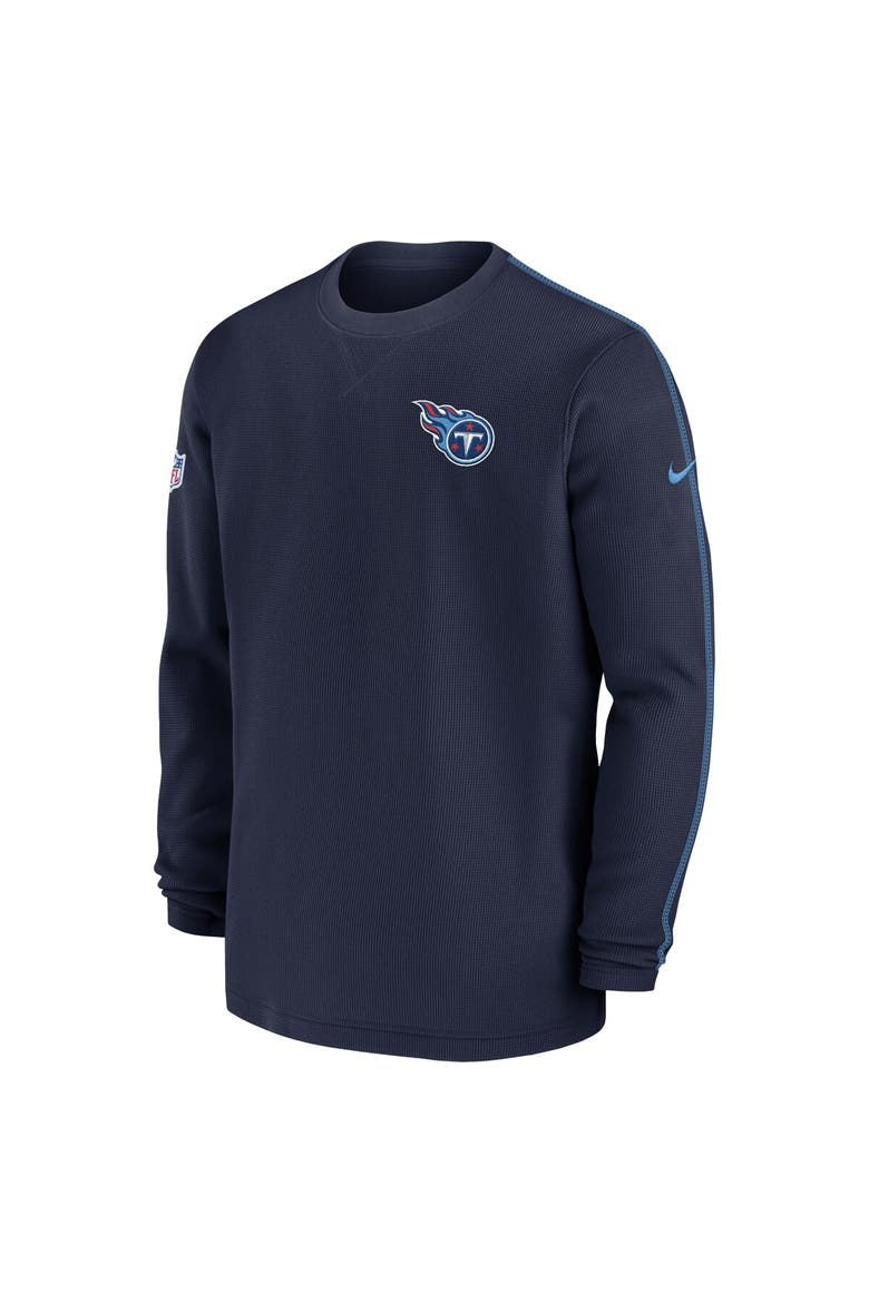 Men's Nike Navy Tennessee Titans 2024 Sideline Coaches Long Sleeve Top, Alternate, color, Navy