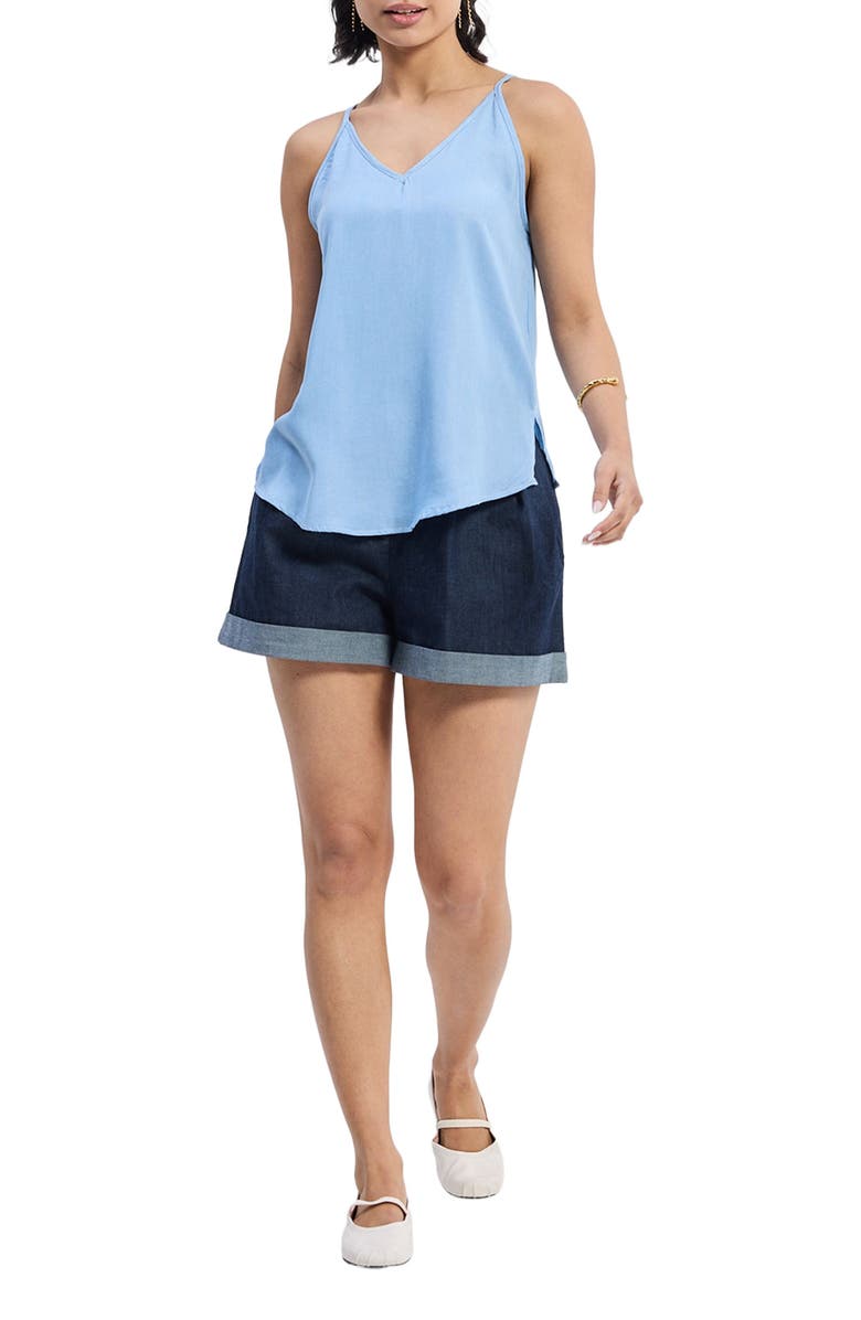 Reistor Endless Sunday Top in Tencel Denim, Main, color, Ocean Blue