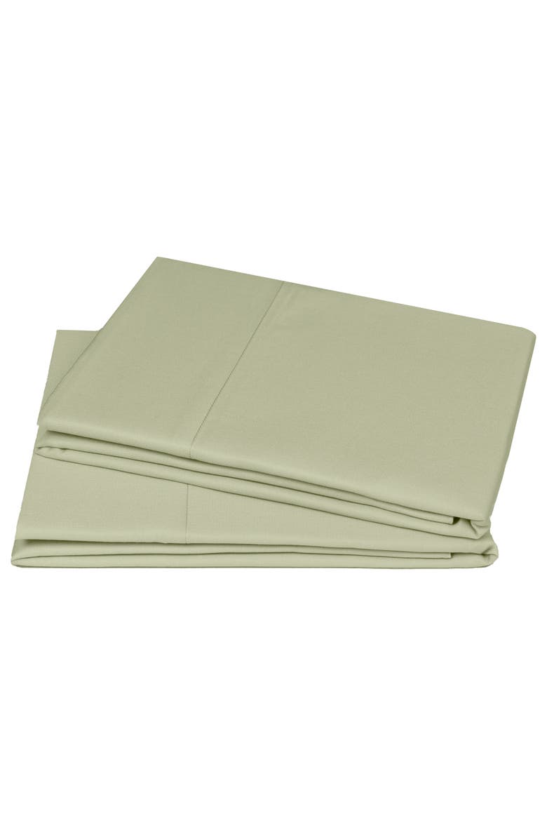 Set of 2 Pillowcases - Grand Indulgence 1000 Thread Count 100% Cotton Sateen, Main, color, Pale Green