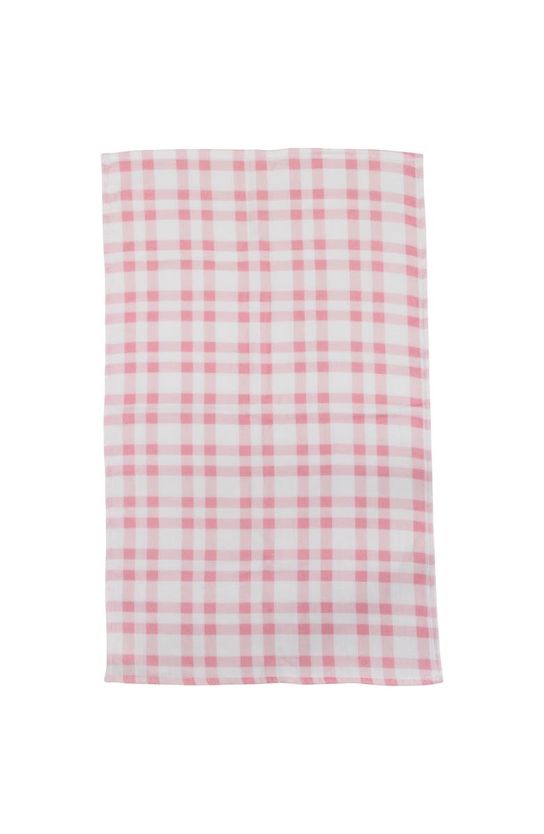 Northlight Plaid and Hearts Valentine's Day Kitchen Tea Towels - 26" - Pink and Red - Set of 2, Alternate, color, White