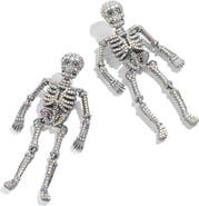 BaubleBar Pavé Skeleton Drop Earrings
