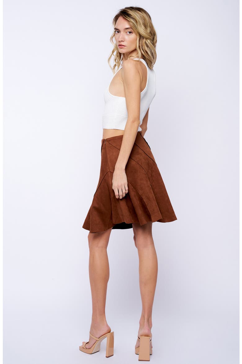 Aje Miniskirt, Alternate, color, BROWN