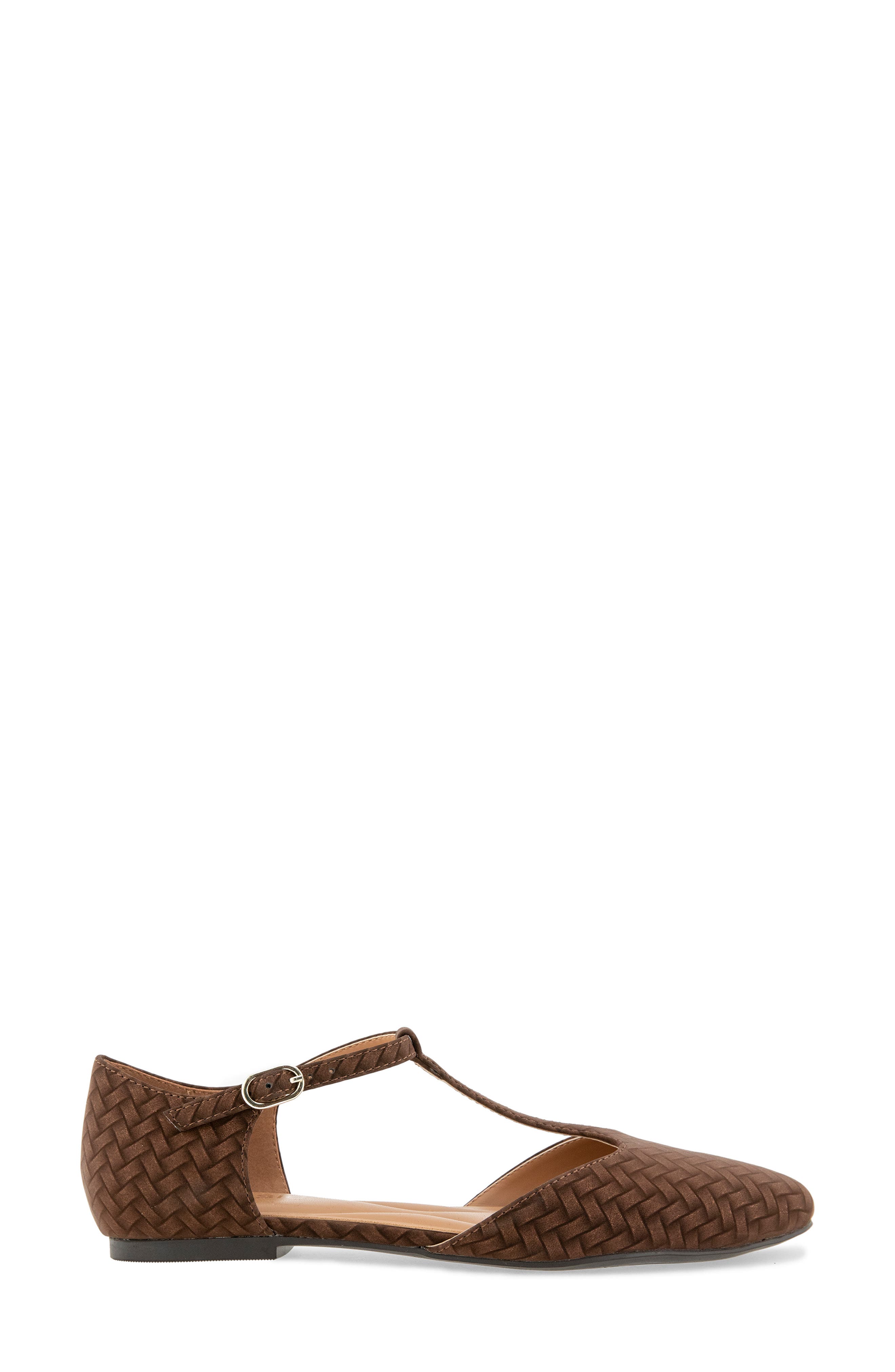 Gabrielle Woven Mary Jane Flat, Alternate, color, ESPRESSO WOVEN