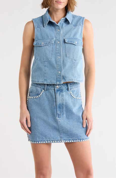 Vigoss Sleeveless Denim Shirt